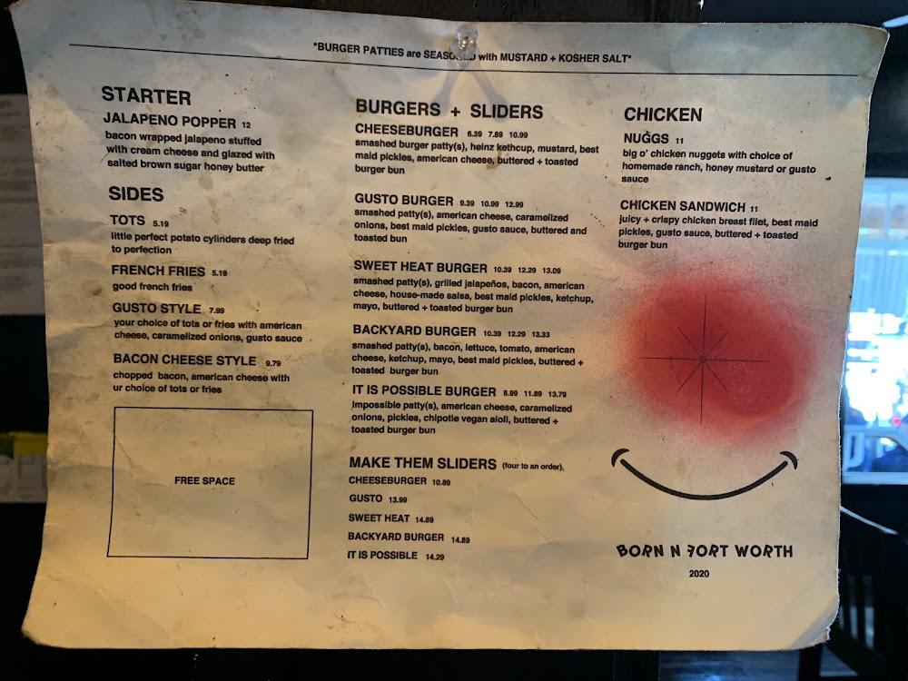 GUSTOS burger bar + more Menu image 2